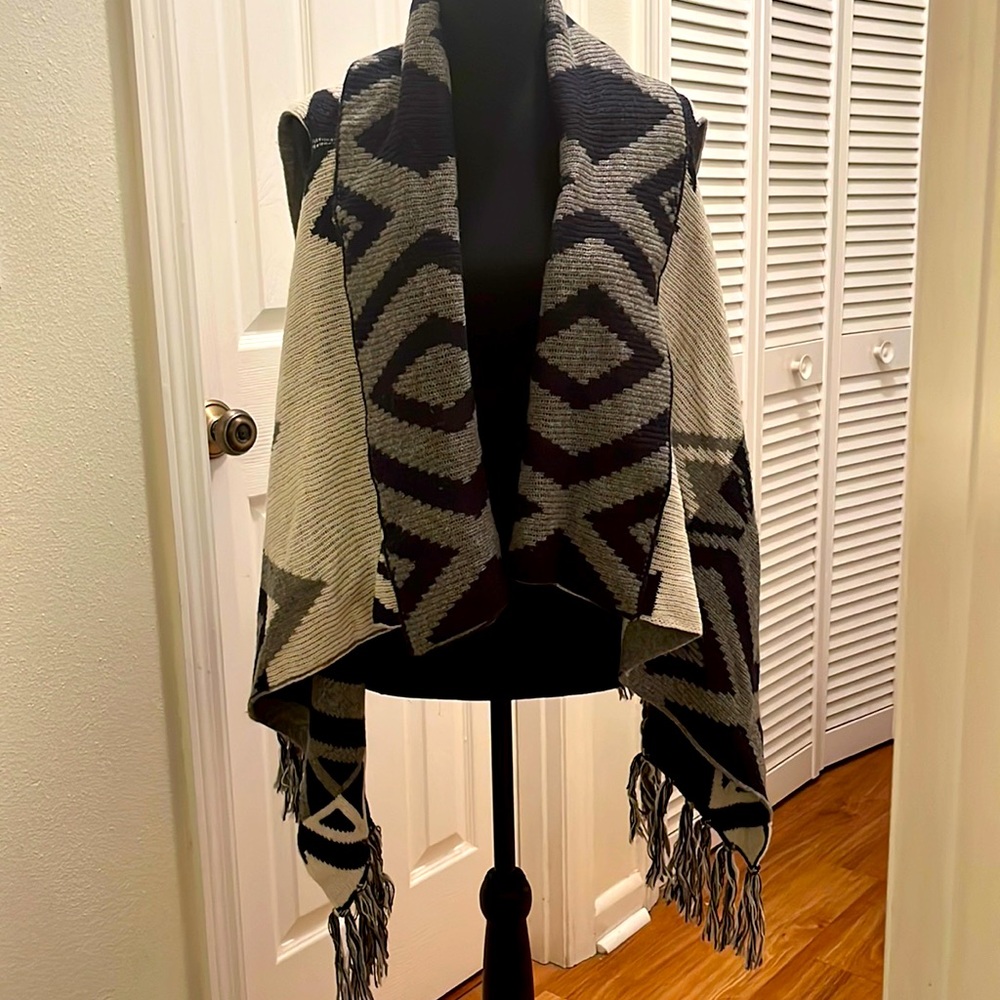 I Love H81 wool blend poncho